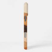 夕暮れ時の柔らかい砂の波 iPhoneケース (右側面)