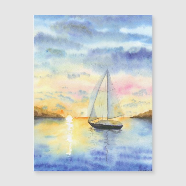 夕暮れ時の海 (正面)