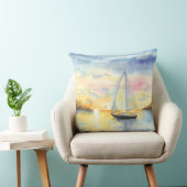 夕暮れ時の海 クッション (椅子)