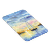 夕暮れ時の海 マグネット (右側)