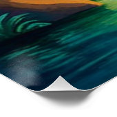 夕暮れ時の滝 ポスター (コーナー)