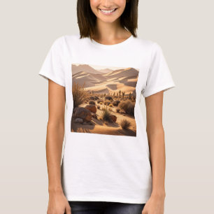 夕暮れ時の砂漠の風景 Tシャツ