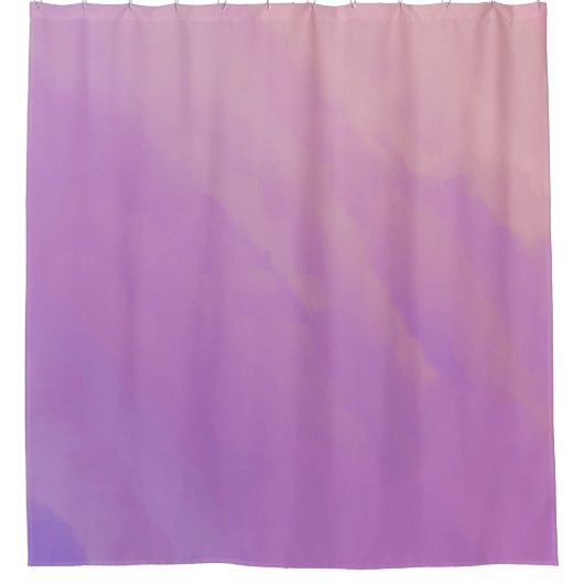 夕暮れ時の紫色の雲 シャワーカーテン (正面)