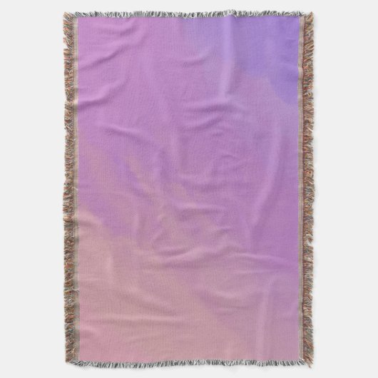 夕暮れ時の紫色の雲 スローブランケット (正面縦)