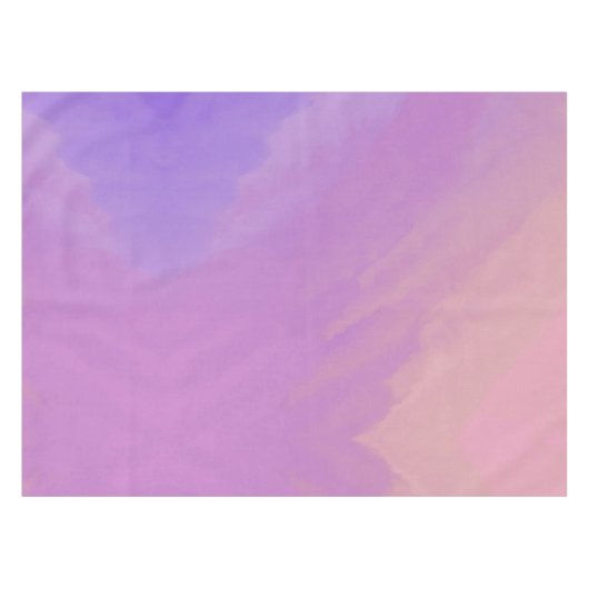 夕暮れ時の紫色の雲 テーブルクロス (正面(横))