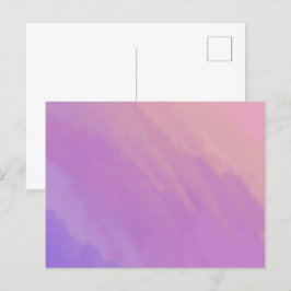 夕暮れ時の紫色の雲 ポストカード