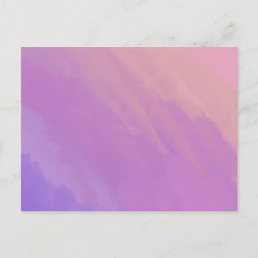 夕暮れ時の紫色の雲 ポストカード (正面)