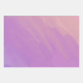 夕暮れ時の紫色の雲 ラッピングペーパーシート