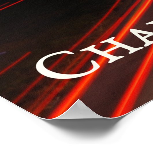 夕暮れ時の美しいシャーロットNCスカイラインハイウェイ ポスター (角)