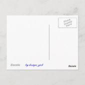 夕暮れ時の若いロマンチックな夫婦、はがき ポストカード (裏面)