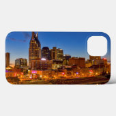 夕暮れ時の街のスカイラインの眺め Case-Mate iPhoneケース (裏面 (横))