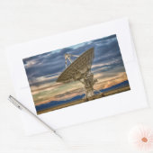 夕暮れ時の非常に大きなアレイ 長方形シール (封筒)