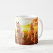 夕暮れ時の馬 コーヒーマグカップ (正面右)