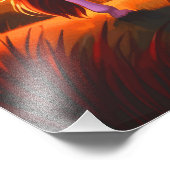 夕暮れ時の馬 フォトプリント            (角)