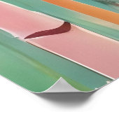 夕暮れ時の鬱蒼とした竹林 ポスター (角)