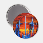 夕暮れ時コースター マグネット (正面/裏面)