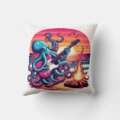 夕暮れ時遊のキャンプファイアによるタコのギター クッション (裏面)