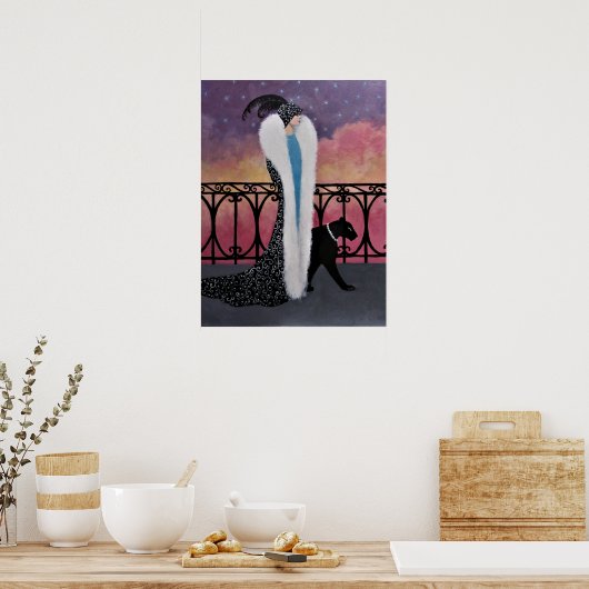 夕暮れ時 ポスター (キッチン)