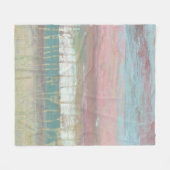 夕暮れ水平線 フリースブランケット (正面(横))