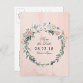 夕暮れ水彩花 | セーブザデート 案内ポストカード (正面/裏面)