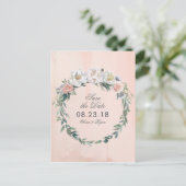 夕暮れ水彩花 | セーブザデート 案内ポストカード (スタンド正面)