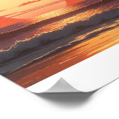 夕暮れ海 ポスター (角)