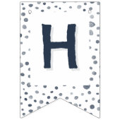 夕暮れ紙吹雪水彩ドットバンティングフラグ バンティングフラッグ (第2の旗)