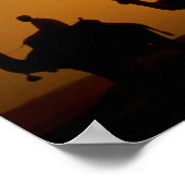 夕暮れ素晴らしのエジプトのギザのピラミッド ポスター (角)