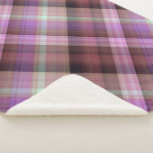 夕暮れ花紫とピンクのプライド シェルパブランケット (3/4)