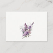 夕暮れ薄紫コテージフローラ本 エンクロージャーカード (裏面)