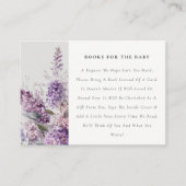 夕暮れ薄紫コテージフローラ本 エンクロージャーカード (正面)