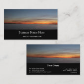 夕暮れ、オンタリオ州キングストン、夕暮れ 名刺 (正面/裏面)