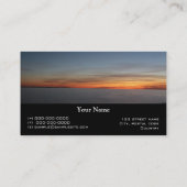 夕暮れ、オンタリオ州キングストン、夕暮れ 名刺 (裏面)