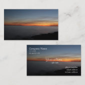 夕暮れ、オンタリオ州キングストン、夕暮れ 名刺 (正面/裏面)