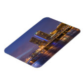 夕暮れ、グランド川のスカイライン マグネット (左側)