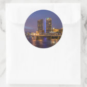 夕暮れ、グランド川のスカイライン ラウンドシール (バッグ)