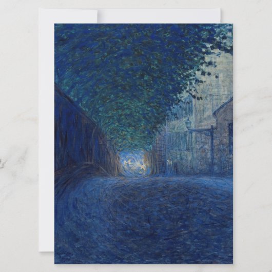 夕暮れ（夜景）(夕べシーン) カード (正面)