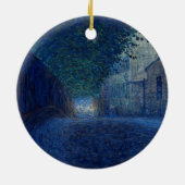 夕暮れ（夜景）(夕べシーン) セラミックオーナメント (裏面)