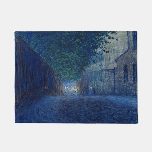 夕暮れ（夜景）(夕べシーン) ドアマット (正面)