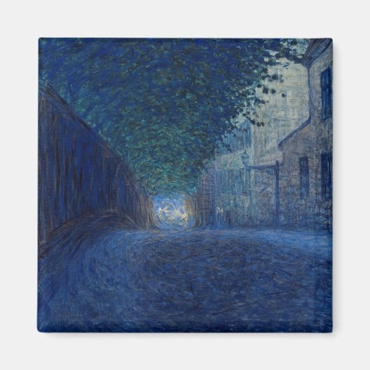 夕暮れ（夜景）(夕べシーン) マグネット (正面)