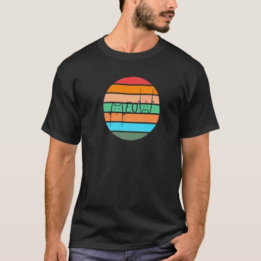夕焼けにゃんこ Tシャツ (正面)