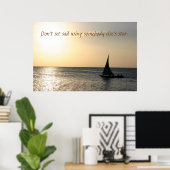 夕焼けに入る ポスター (ホームオフィス)