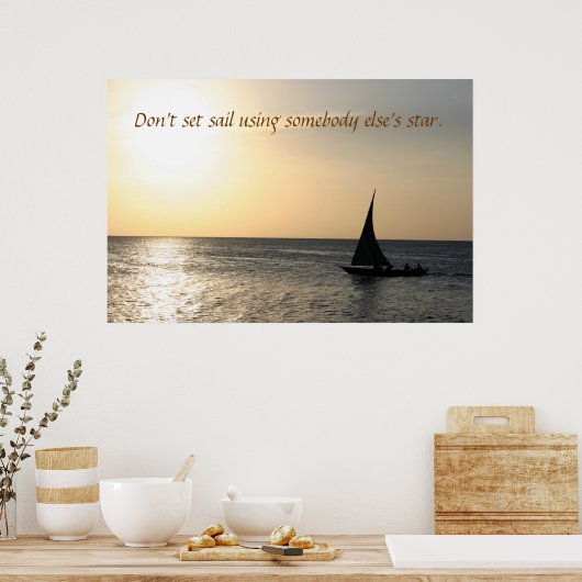 夕焼けに入る ポスター (キッチン)