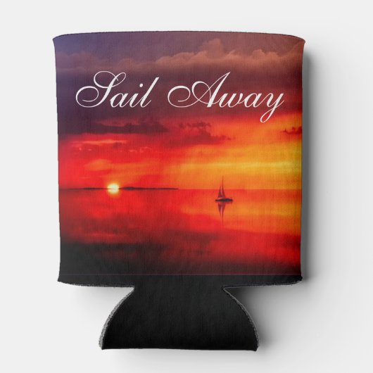 夕焼けに入る 缶クーラー (裏面)