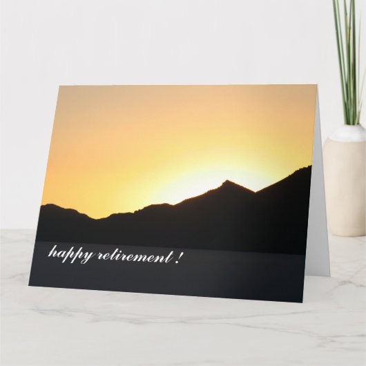 夕焼けに カード (正面)