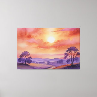 「夕焼けのささやき」 キャンバスプリント