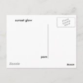 夕焼けのはがき ポストカード (裏面)