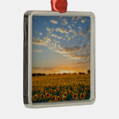 夕焼けのひまわり メタルオーナメント (右)