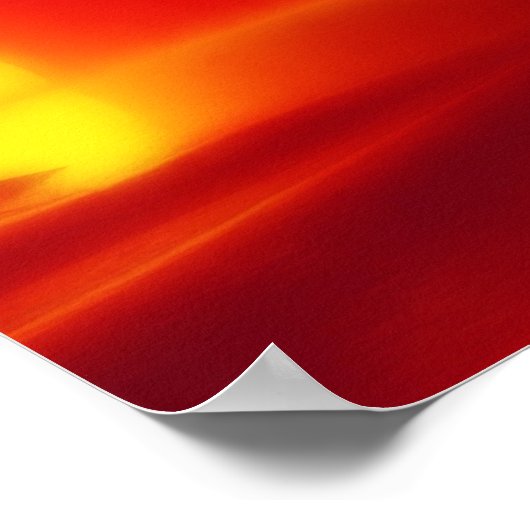 夕焼けのイルカ ポスター (角)