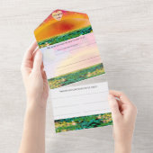 夕焼けのカマキリ オールインワン招待状 (貼ってはがせる)